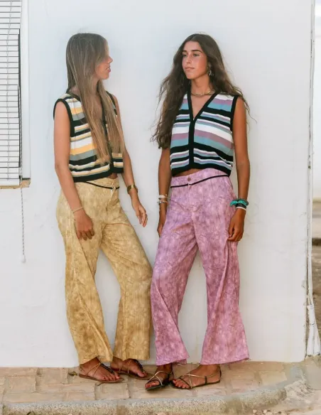 CHALECO RAYAS MALVA CHICA/WOMAN