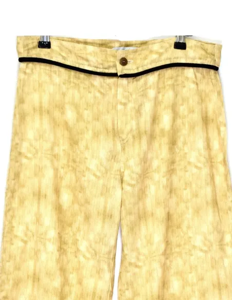 PANTALÓN TYE DYE LISO MOSTAZA