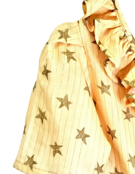 BLUSA ESTRELLAS MOSTAZA