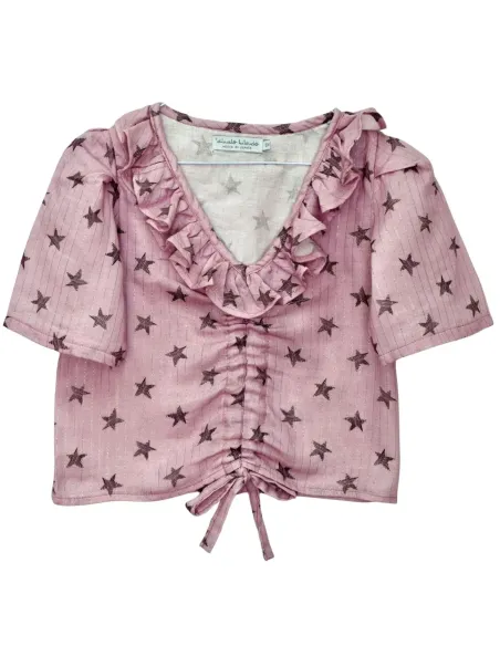 BLUSA ESTRELLAS MALVA