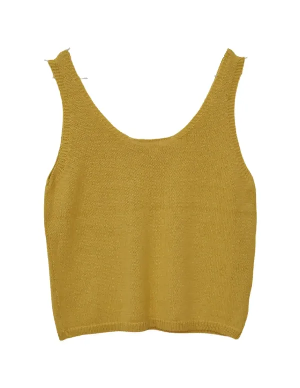 TOP TIRANTES PUNTO MOSTAZA CHICA/WOMAN