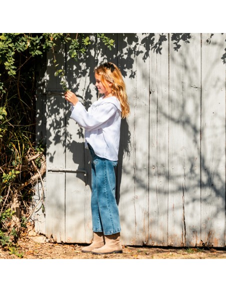 BLUSA MARINERA BLANCA NIÑA/TEEN