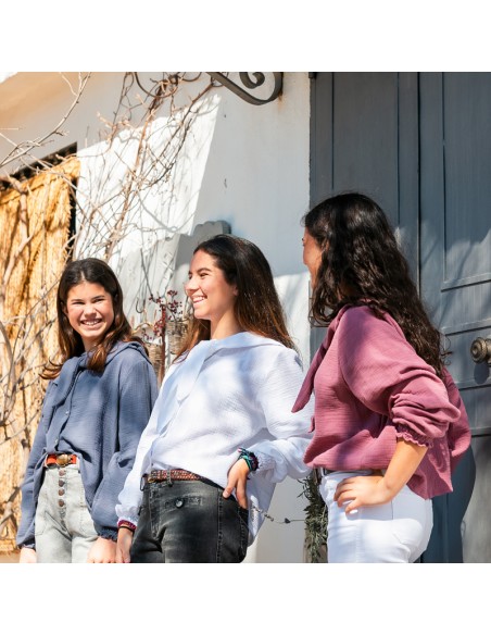 BLUSA MARINERA PETRÓLEO NIÑA/TEEN