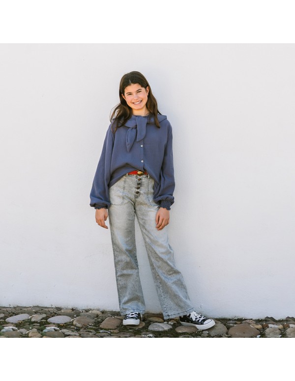 BLUSA MARINERA PETRÓLEO NIÑA/TEEN 2