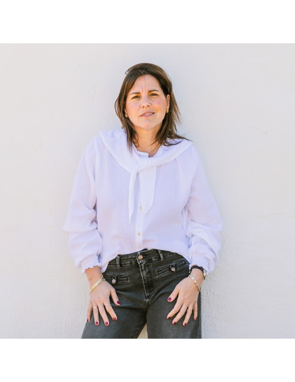 BLUSA MARINERA BLANCA CHICA/WOMAN