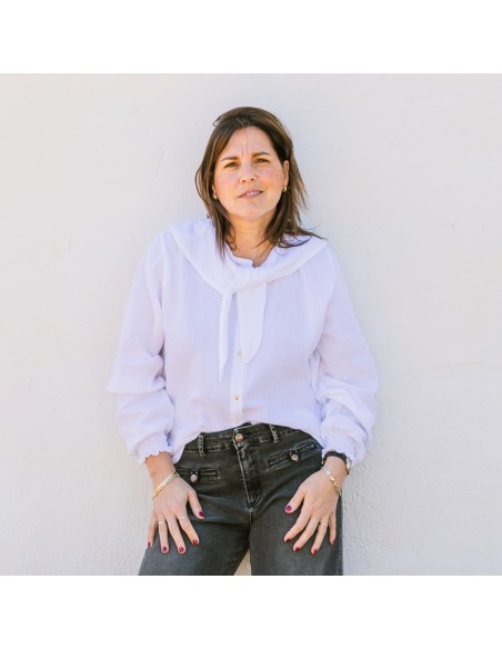 BLUSA MARINERA BLANCA CHICA/WOMAN