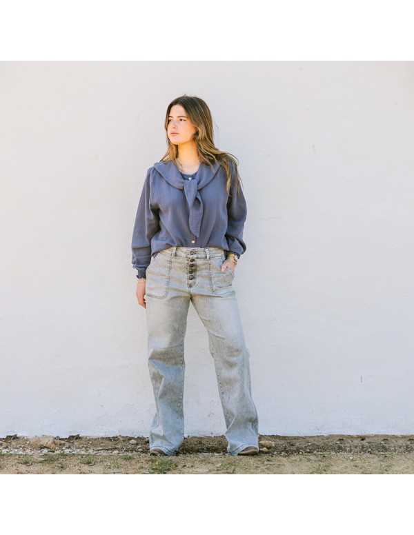 Blusa Marinera Petróleo Chica/Woman 2