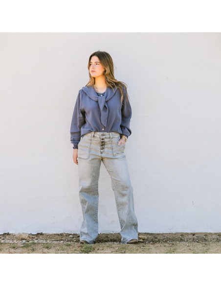 Blusa Marinera Petróleo Chica/Woman