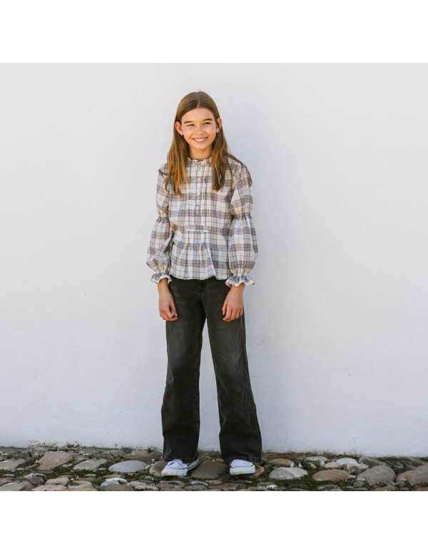 Blusa Jaretas Natural Niña/Teen