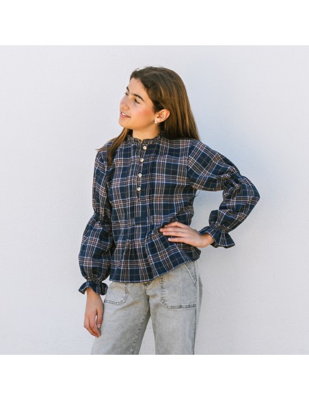 Blusa Jaretas Marino Niña/Teen