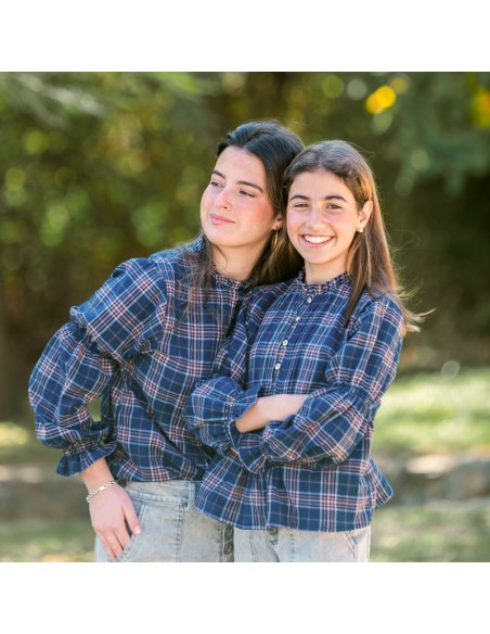 Blusa Jaretas Marino Niña/Teen