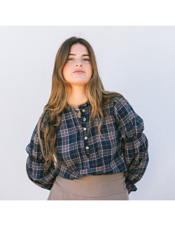 Blusa Jaretas Marino Chica/Woman