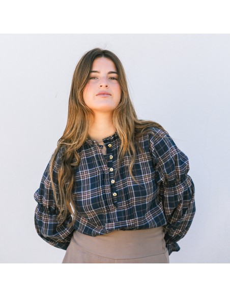 Blusa Jaretas Marino Chica/Woman