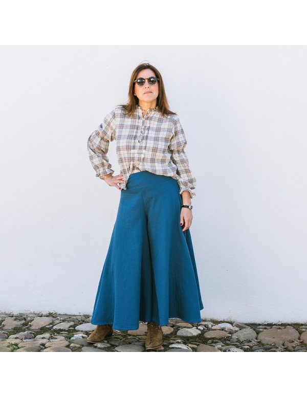 Pantalón Capas Azul Chica/Woman