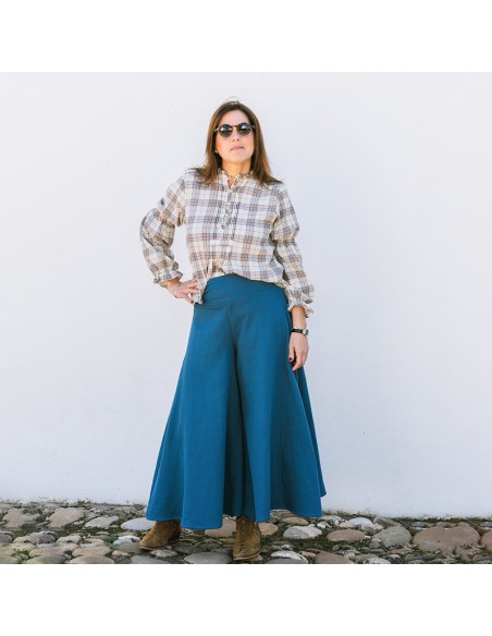 Pantalón Capas Azul Chica/Woman