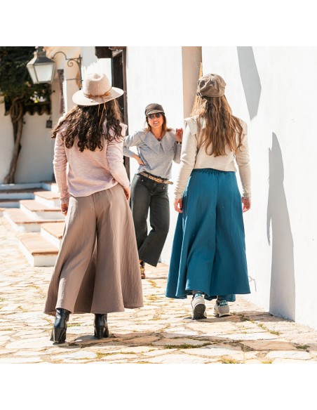 Pantalón Capas Azul Chica/Woman