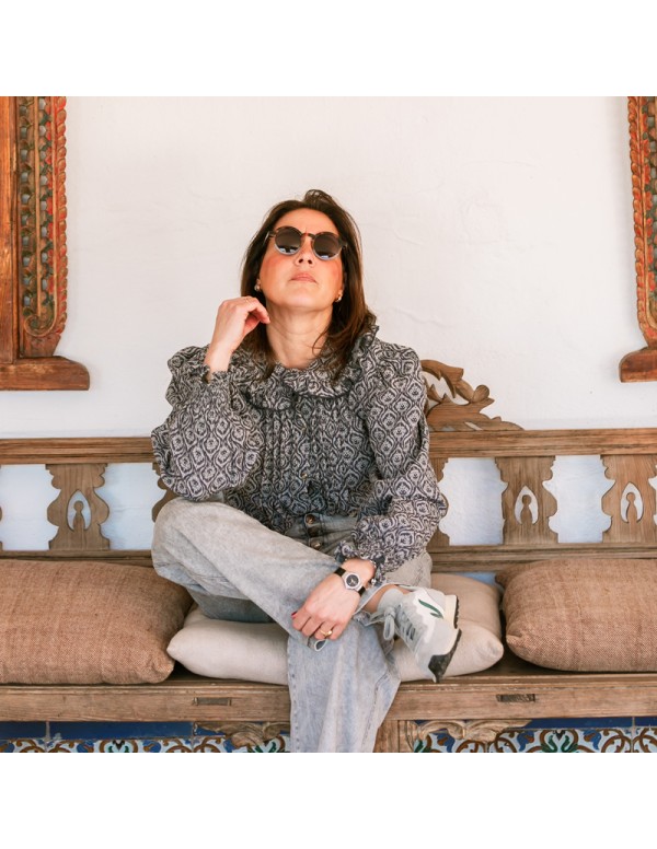 Blusa Escudos Gris/Azul Chica/Woman 2