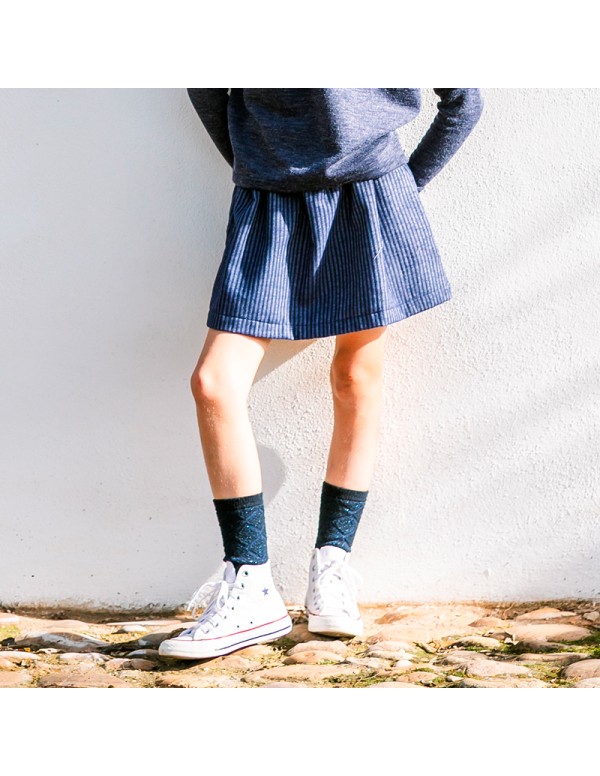 Falda Raya Diplomática Azul Niña/Teen