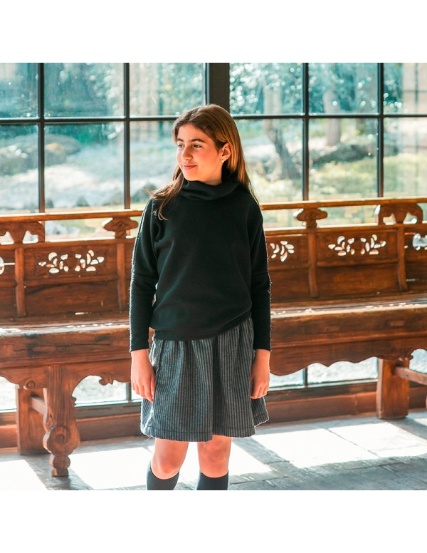 Falda Raya Diplomática Gris Niña/Teen 2