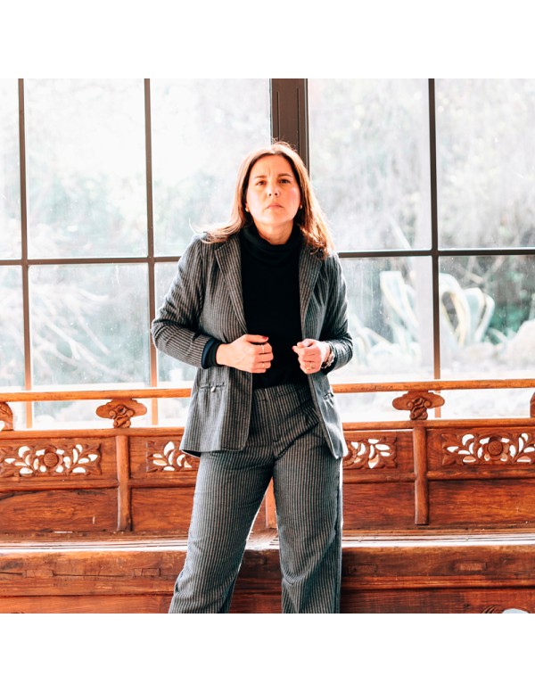 Blazer Raya Diplomática Gris Chica/Woman 2