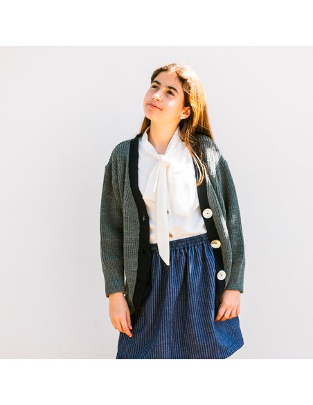 Chaqueta Gris/Azul Niña/Teen