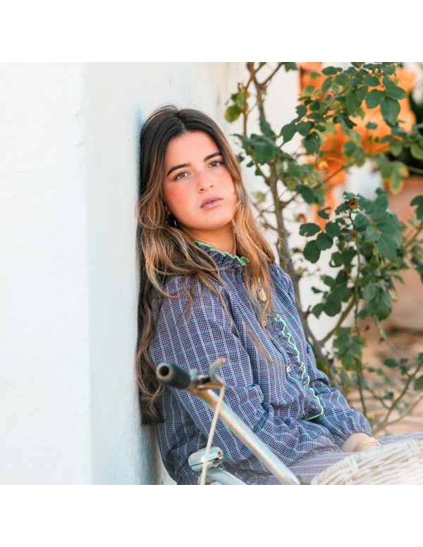 Blusa Fluor Morada/Lima Chica/Woman 2