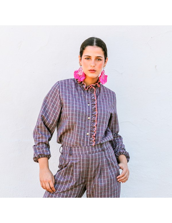 Blusa Fluor Burdeos/Fucsia Chica/Woman 2