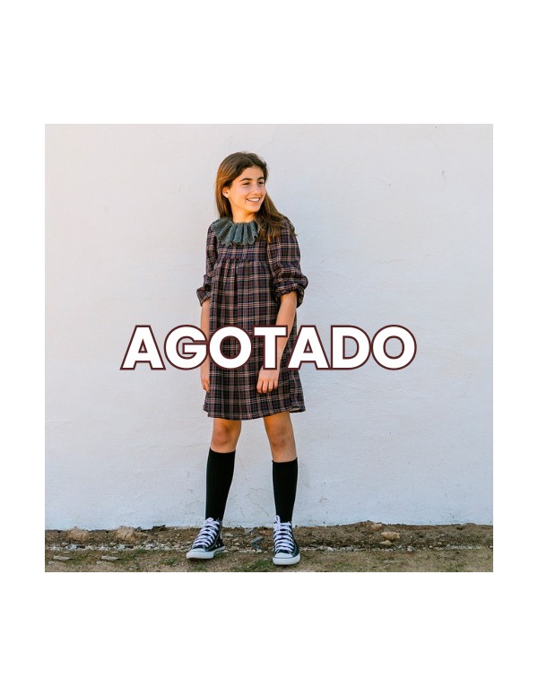 VESTIDO TARTÁN AZUL NIÑA/TEEN