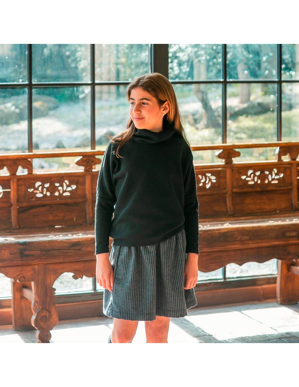 Jersey Cuello Vuelto Gris Niña/Teen 2