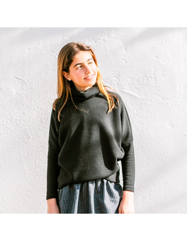 Jersey Cuello Vuelto Gris Niña/Teen