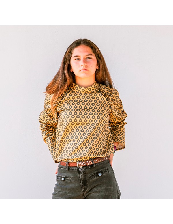 Blusa Abullonada Mosaico Niña/Teen