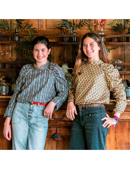 Blusa Abullonada Niña/Teen