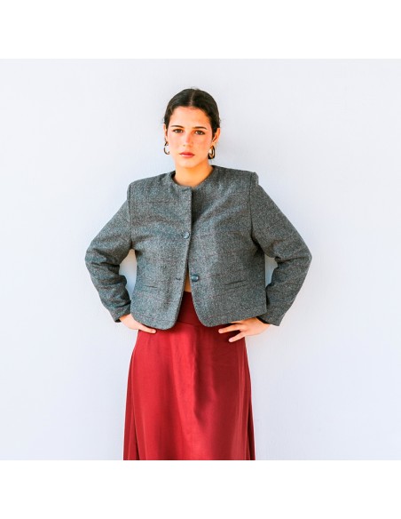 Chaqueta Chanel Gris Chica/Woman