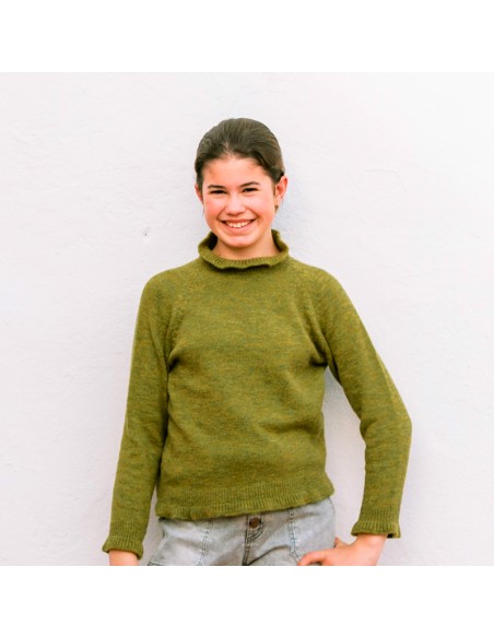 Jersey Chimenea Verde Niña/Teen