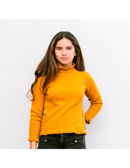 Jersey Chimenea Mostaza Niña/Teen