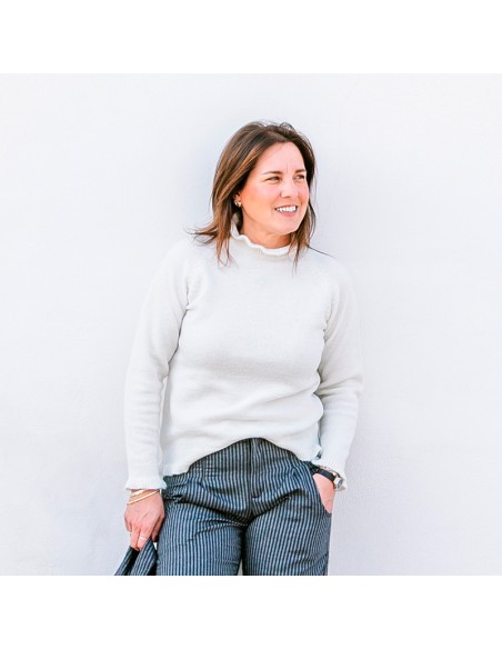 Jersey Chimenea Natural Chica/Woman