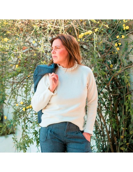 Jersey Chimenea Natural Chica/Woman