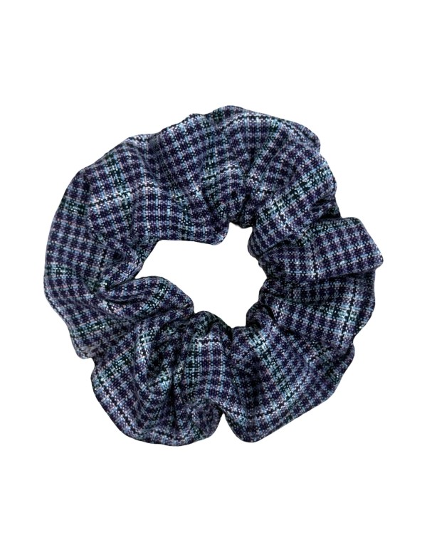 COLETERO CUADROS LÚREX MORADO