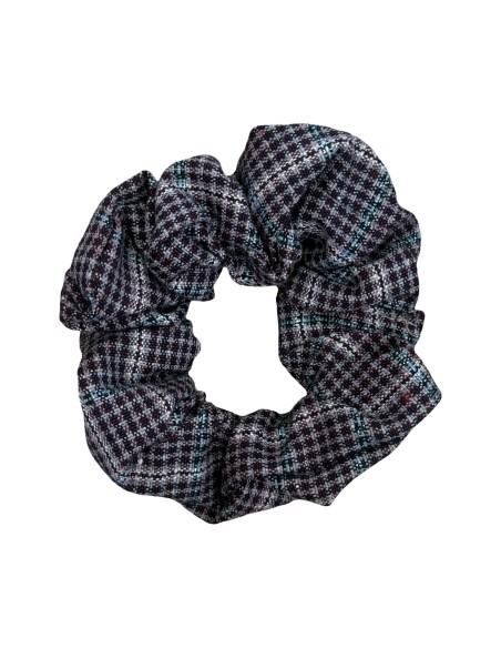 COLETERO CUADROS LÚREX BURDEOS