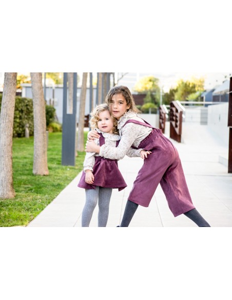 pantalon mini  pana rasada burdeos