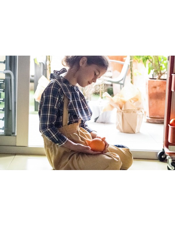 pantalon midi pana rasada mostaza