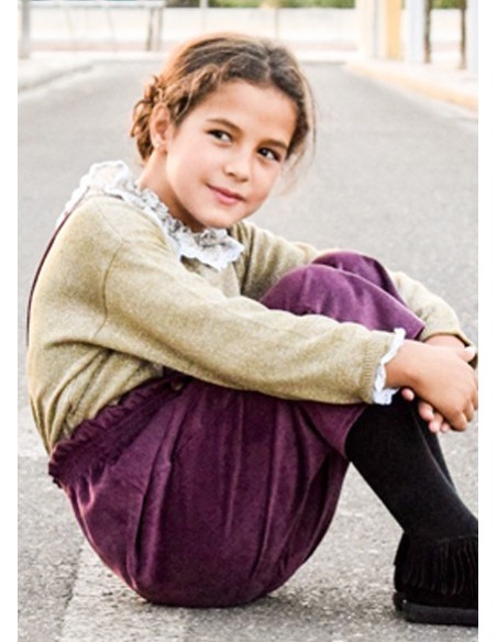 pantalon mini  pana rasada burdeos