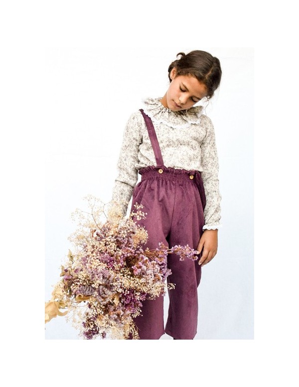 pantalon mini  pana rasada burdeos