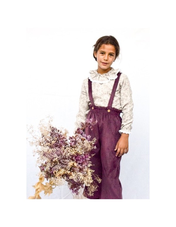 pantalon mini  pana rasada burdeos