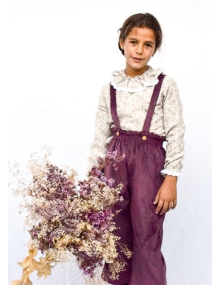 pantalon mini  pana rasada burdeos