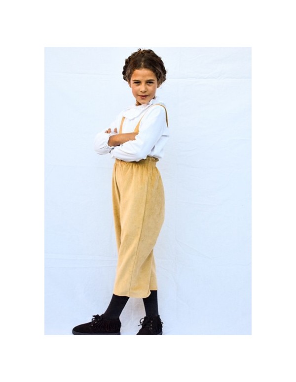 pantalon midi pana rasada mostaza