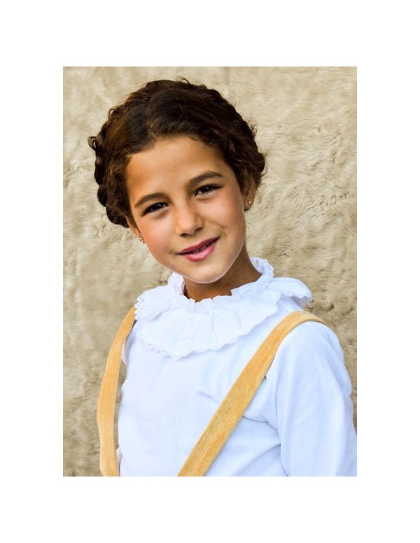 pantalon midi pana rasada mostaza