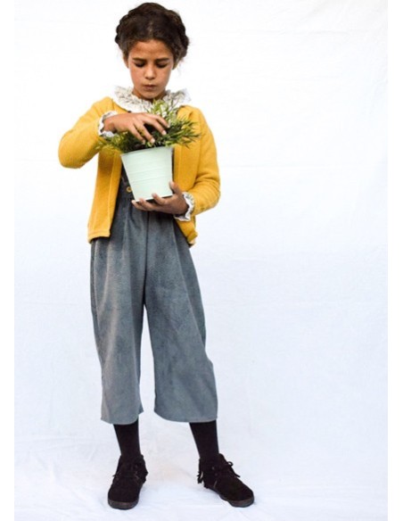 pantalon mini pana rasada azul