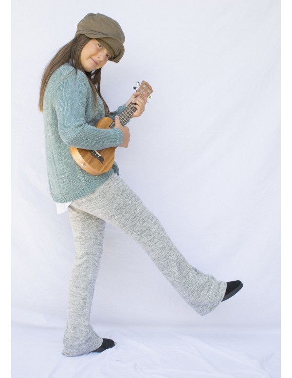 pantalon campana punto gris