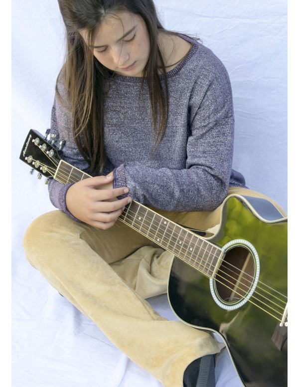 pantalon campana pana rasada mostaza